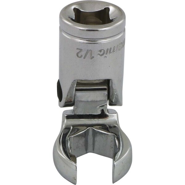 Tools 3/8"Dr SAE 1/2" Flex Head, Crow Foot Flare Nut Socket, Chrome